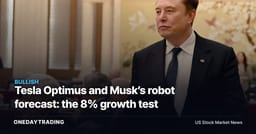 Tesla Optimus and Musk’s robot forecast: the 8% growth test