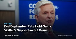 Fed September Rate Hold Gains Waller’s Support — but Warsh Clouds the Signal
