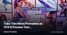 Take-Two Rises Premarket as GTA 6 Preview Tests Blockbuster Demand
