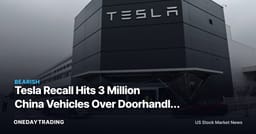 Tesla Recall Hits 3 Million China Vehicles Over Doorhandle and Monitoring Risks