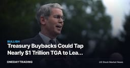Treasury Buybacks Could Tap Nearly $1 Trillion TGA to Lean on Yields