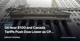 Oil Near $100 and Canada Tariffs Push Dow Lower as CPI Tests Fed Hike Bets