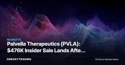 Palvella Therapeutics (PVLA): $476K Insider Sale Lands After a 620% Stock Rally